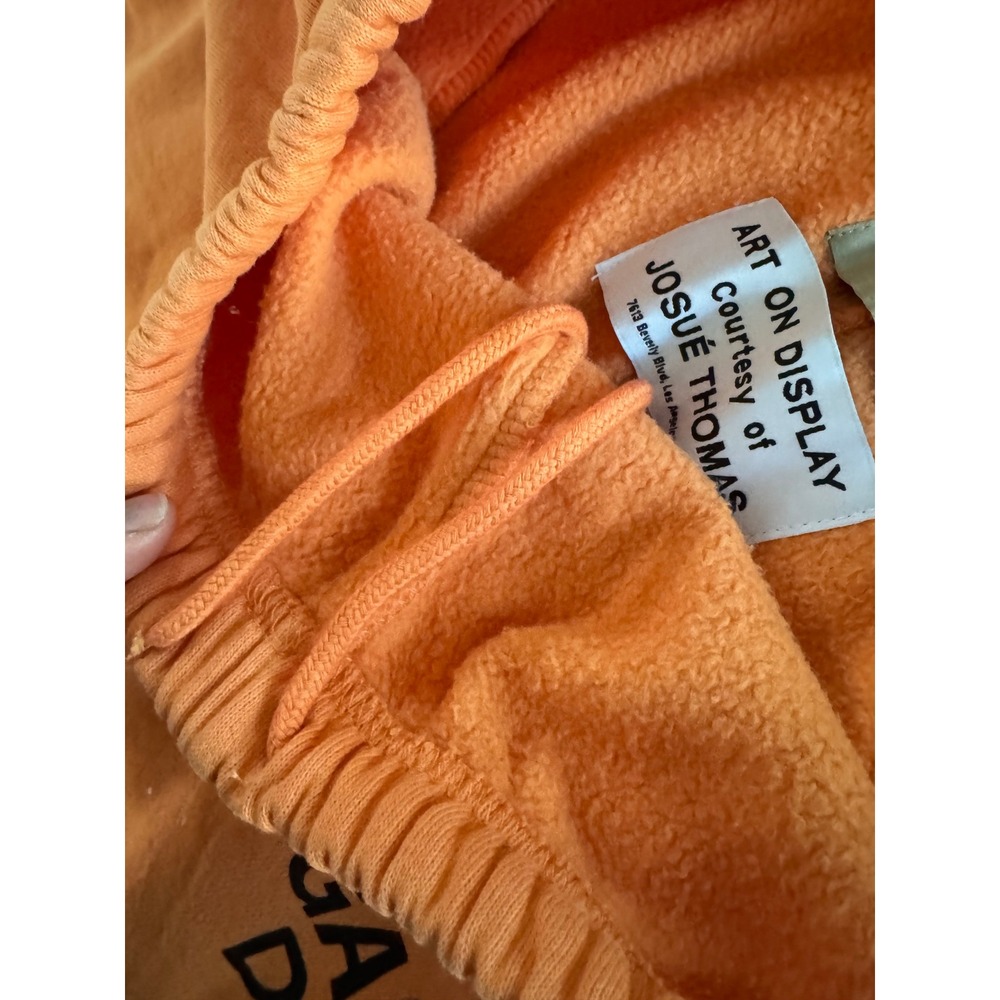 Gallery Dept Flare Sweatpants Orange Paint Splatter Josue Thomas Mens Large L - Picture 5 of 16